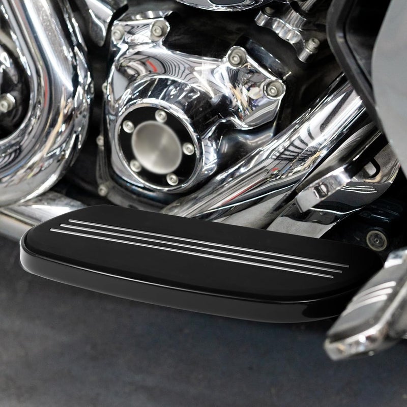 VASTMT Motorcycle Footboards Streamliner Front Driver Footboard for Harley Touring Road King Electra Glide Street Glide Road Glide 1986-Up and Trike Models 2008-Up, Softail FL 1986-2017, FLD 2012-2016 - Image 4